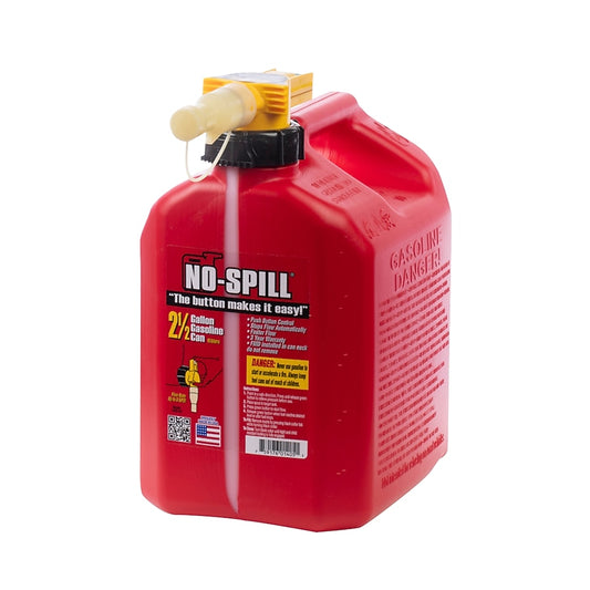 No Spill 2.5-Gallon Plastic Gasoline Can