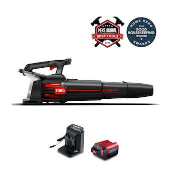 Toro Flex-Force 60-volt 900-CFM 165-MPH Battery Handheld Leaf Blower 4 Ah Battery Included Charger Included